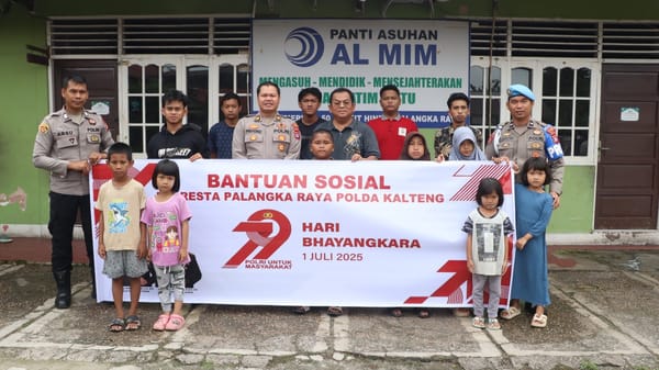 Polresta Palangka Raya Salurkan Bantuan Sosial ke Panti Asuhan di Momen Bhayangkara ke-79