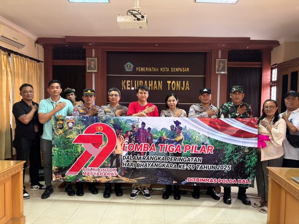 Polda Bali Gelar Lomba Tiga Pilar Sambut Hari Bhayangkara ke-79