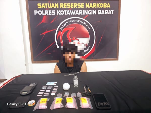 Polres Kobar Amankan Pemuda yang Sembunyikan Narkoba di Dalam Bolam Lampu