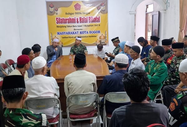 Sambut 1 Muharram 1447 H, Sub Kogartap 0606/Bogor Gelar Halal Bihalal dan Santunan Yatim