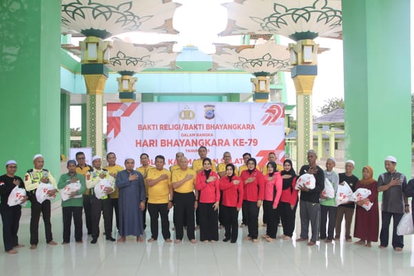 Polda Kalsel Gelar Bakti Religi Sambut Hari Bhayangkara ke-79