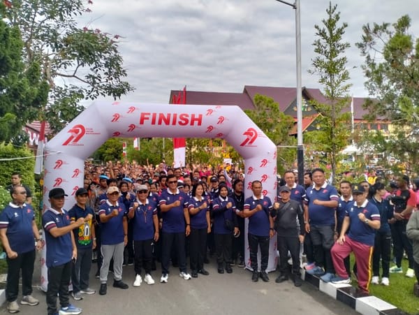 Hari Bhayangkara ke-79 di Polda Kalteng Dimeriahkan Jalan Sehat, Sepeda Santai, dan Ratusan Hadiah