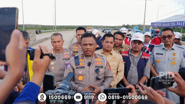Kakorlantas Polri Tinjau Tol Banyuasin–Betung, Fokus pada Keselamatan dan Kelancaran Lalu Lintas