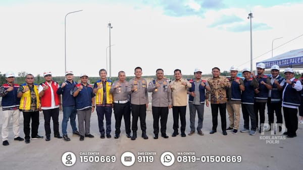Tinjau Tol Banyuasin–Betung, Kakorlantas Polri Soroti Aspek Keselamatan dan Arus Lalu Lintas