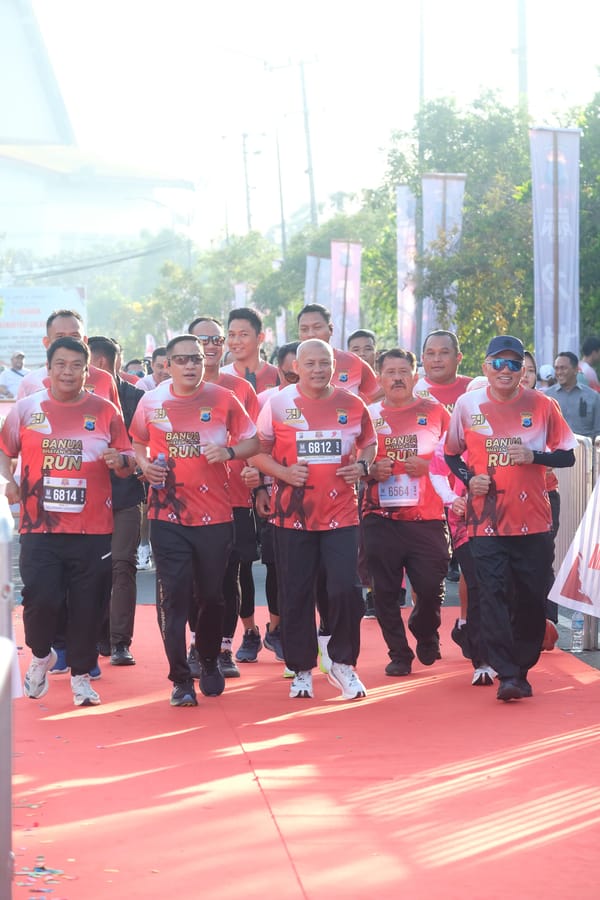 Meriah! Banua Bhayangkara Run Polda Kalsel Diikuti 4.300 Peserta