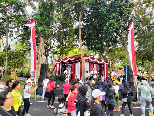 Semarak Hari Bhayangkara ke-79, Doble D Band Guncang Monumen Bajra Shandi