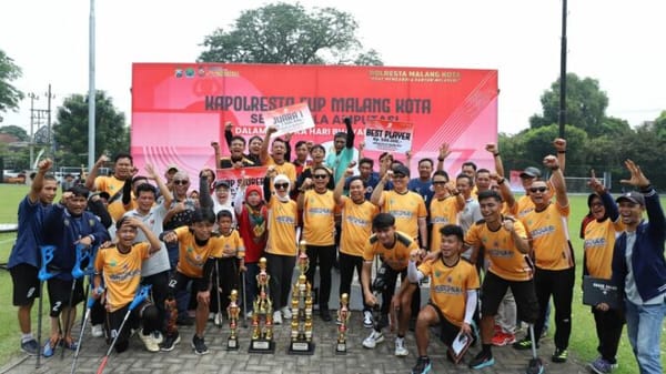 Polresta Malang Kota Gelar Kapolresta Cup 2025, Turnamen Sepak Bola Amputasi Pertama di Kota Malang