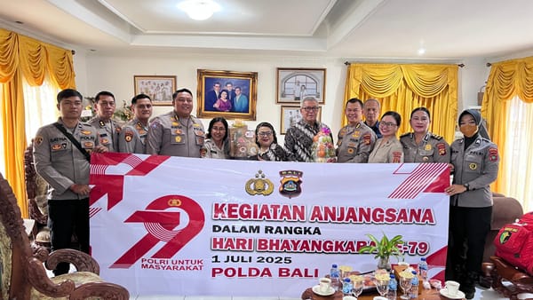 Polda Bali Laksanakan Anjangsana ke Kediaman Brigjen Pol (Purn.) Nyoman Gede Suweta