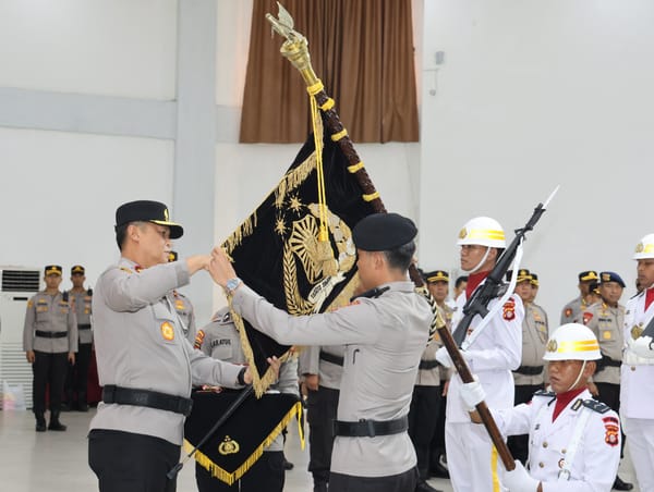 Polda Kalteng Sucikan Pataka Manunggal Dharma Karya Jaya Sambut HUT Bhayangkara ke-79