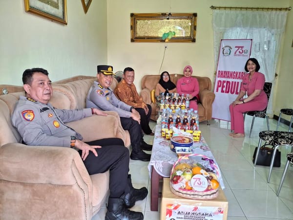 Pererat Tali Silaturahmi, Irwasda Polda Kalteng Kunjungi Purnawirawan Polri