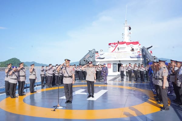 Upacara Tabur Bunga di Perairan Sabang, Polda Aceh Hormati Jasa Pahlawan