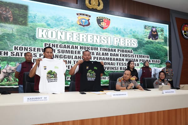 Jual Lahan di Hutan Tesso Nilo, Seorang Pelaku Ditangkap Polda Riau
