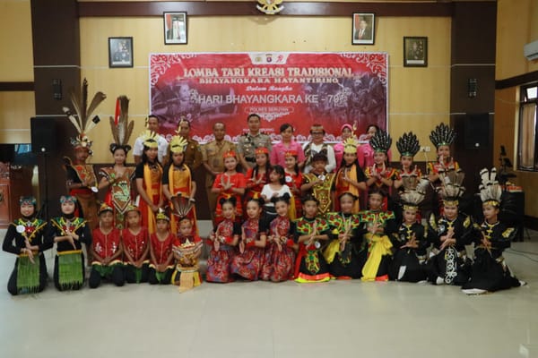 Semarak HUT Bhayangkara ke-79, Polres Seruyan Gelar Lomba Tari Kreasi Tradisional