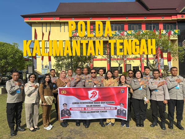 Hari Bhayangkara ke-79: Polda Kalteng Tingkatkan Kebersihan Lewat Lomba di Mako dan Asrama
