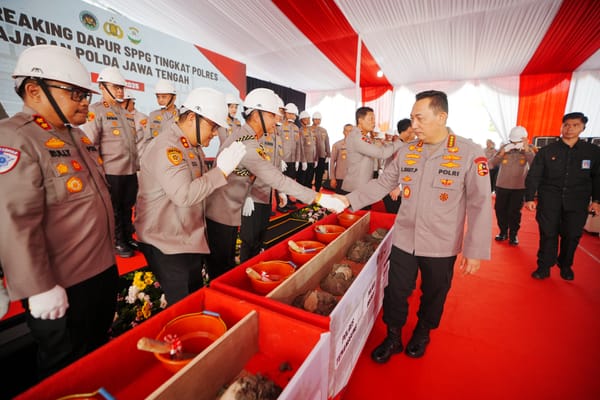 Kapolri Luncurkan Pembangunan 24 SPPG Jateng sebagai Bagian dari Program MBG
