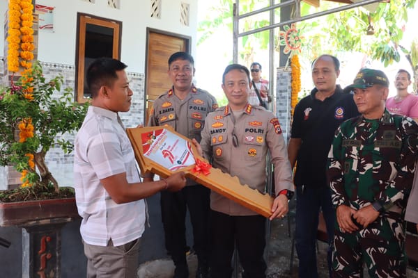 Polda Bali Laksanakan Bedah Rumah Jelang HUT Bhayangkara ke-79
