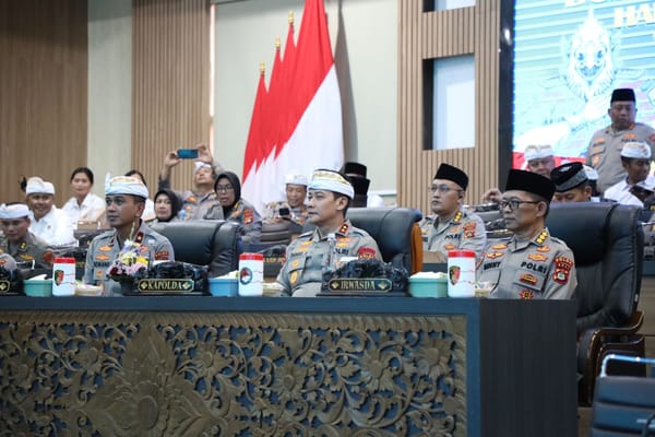 Polda Bali Hikmatkan Doa Bersama Virtual HUT Bhayangkara, Kapolda dan PJU Ikut Serta