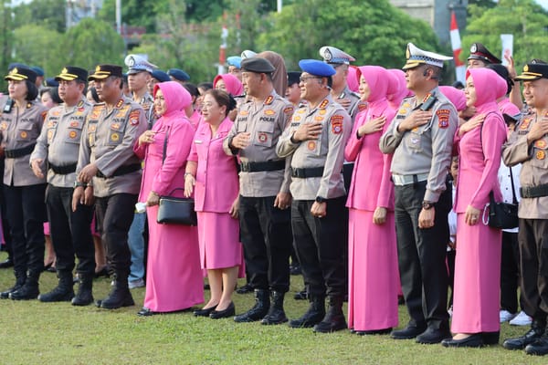 Kenaikan Pangkat 630 Personel, Kapolda Kalteng Pimpin Langsung Upacara Korp Raport