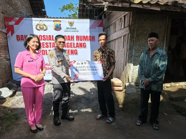 Polresta Magelang Bedah 19 Rumah Warga, Wujud Nyata Kepedulian Sosial