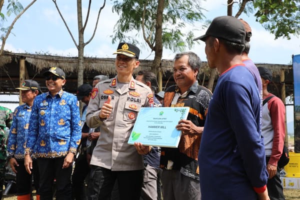 Polresta Malang Kota Gandeng Forkopimda Salurkan Alsintan dan Benih untuk Petani