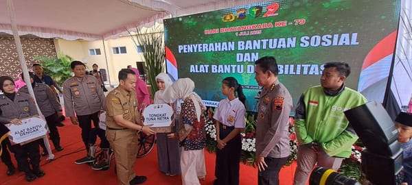 Polda Jateng Salurkan 600 Paket Sembako Jelang Hari Bhayangkara
