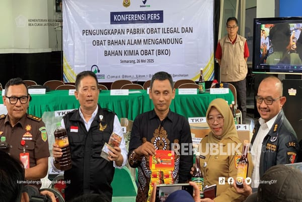 Obat Ilegal Rp 3,7 Miliar Disita, Kolaborasi Bea Cukai dan BPOM Semarang Berhasil