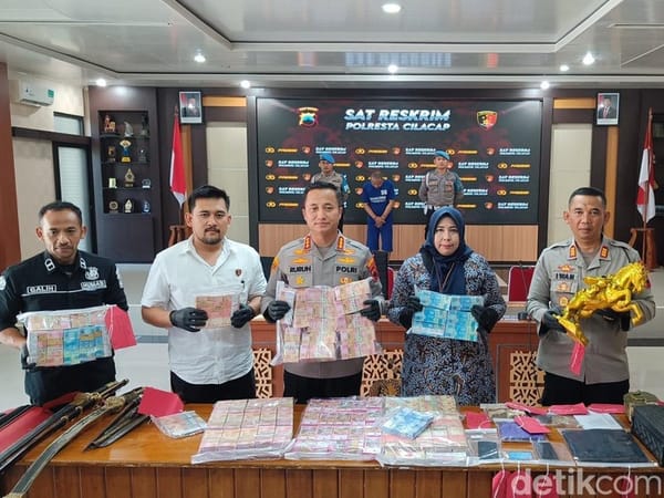 Modus Gandakan Uang, Penipu di Cilacap Diciduk Polisi dengan Barang Bukti Upal Rp3 Miliar