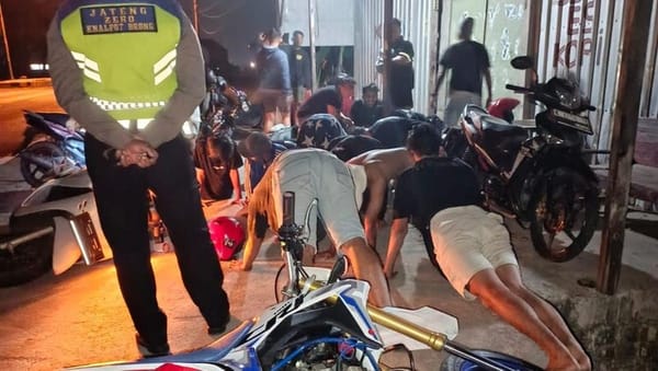 Polresta Pati Amankan Belasan Remaja, 3 Diantaranya Terafiliasi Gangster