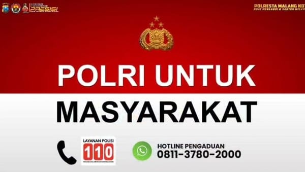 Polresta Malang Kota Imbau Warga Aktif Laporkan Kejahatan, Layanan 24 Jam Disiapkan