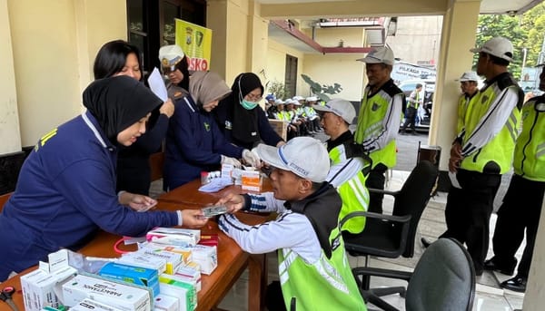 Bakti Kesehatan: Siedokkes Polresta Malang Kota Lakukan Pemeriksaan Pada Supeltas