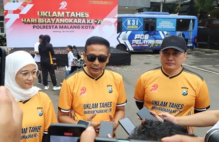 Rayakan Hari Bhayangkara ke-79, Polresta Malang Kota Gelar ‘Uklam Tahes’ di Kayutangan Heritage