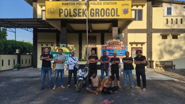 Jambret di Depan SMPN 1 Grogol, Dua Residivis Babak Belur Dihajar Warga