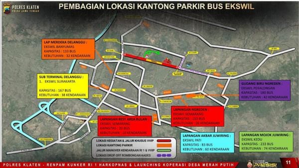 Presiden Prabowo Kunjungi Klaten, Polda Jateng Siapkan 7 Kantong Parkir