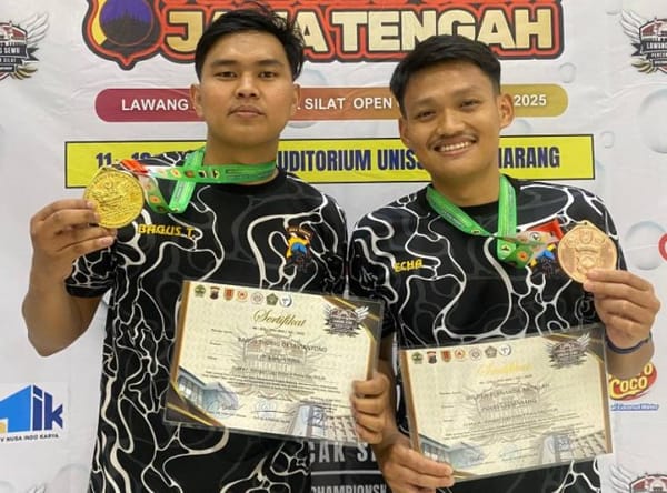 Bangga! Dua Personel Polres Semarang Sabet Juara di Kejuaraan Pencak Silat Piala Kapolda Jateng