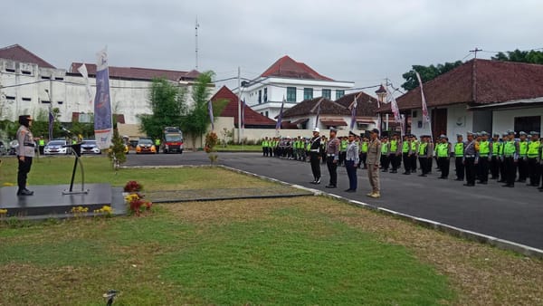 Polres Magelang Kota Gelar Apel Pasukan, Tanda Dimulainya Operasi Patuh Candi 2025