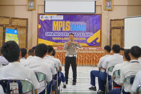 350 Siswa Dapat Pembinaan Tertib Lalu Lintas dari Satlantas Magelang Kota