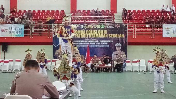 Lomba Pocil dan PKS Polres Grobogan: Pelajar Unjuk Gigi di Baris Berbaris dan Seni Budaya