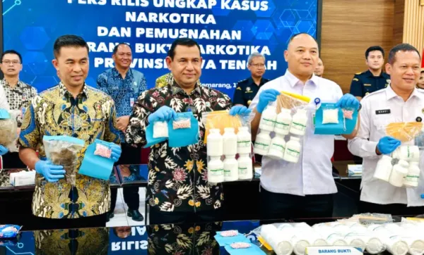 Belasan Jaringan Narkoba Terbongkar, BNNP Jateng Gencar Operasi di Sejumlah Daerah