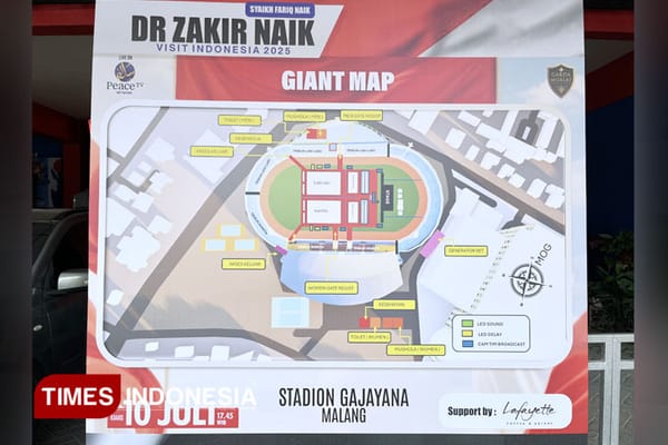 250 Personel Gabungan Amankan Dakwah Zakir Naik di Stadion Gajayana Malang