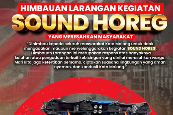 Larangan Sound Horeg Berlaku di Kota Malang: Jika Ngeyel, Alat Akan Diamankan