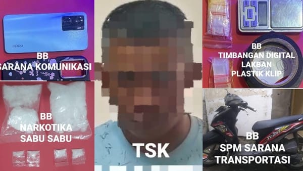 Sat Resnarkoba Polresta Banyumas Bekuk AD dengan Barang Bukti 14359 Gram Sabu