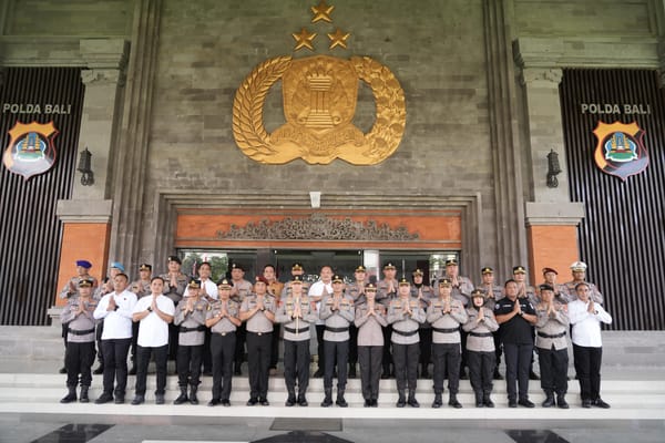 Kenaikan Pangkat Perwira, Polda Bali Gelar Upacara Korp Raport Khidmat