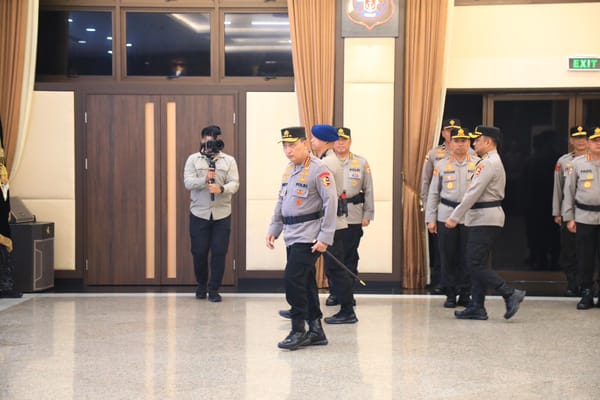 Polri Laksanakan Korps Raport, Kenaikan Pangkat untuk 3 Pati dan 87 Pamen