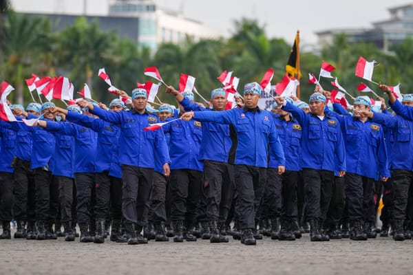 Solidaritas di Hari Bhayangkara ke-79: Ribuan Buruh Tampil Kompak Dukung Polri dan Indonesia Emas 2045