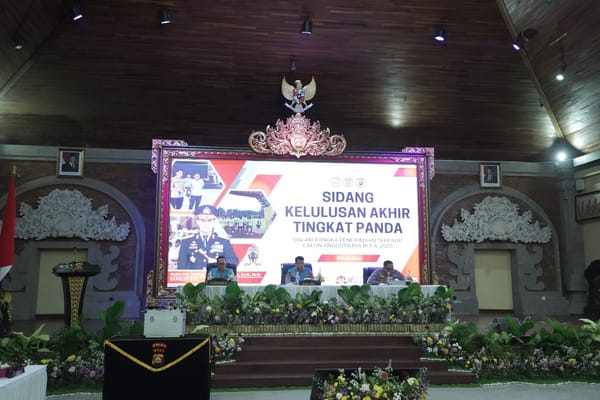 Sidang Kelulusan Akhir Penerimaan Polri 2025 Digelar oleh Biro SDM Polda Bali