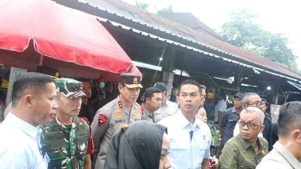 Polda Bali Berhasil Amankan Kunjungan Wapres Gibran di Pasar Dauh Pala