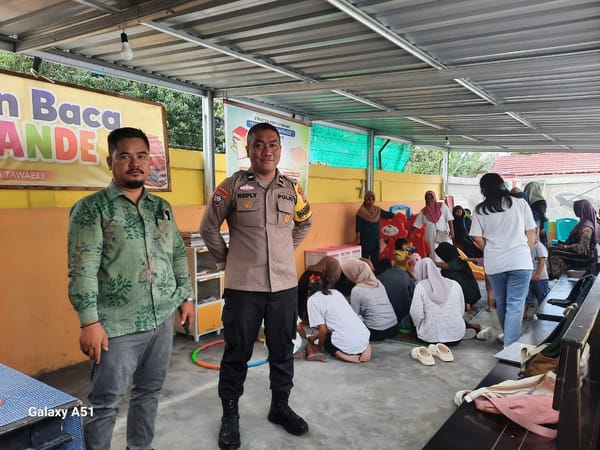 Bripka di Palu Sulap Lahan Sampah Jadi Taman Baca, Raih Penghargaan