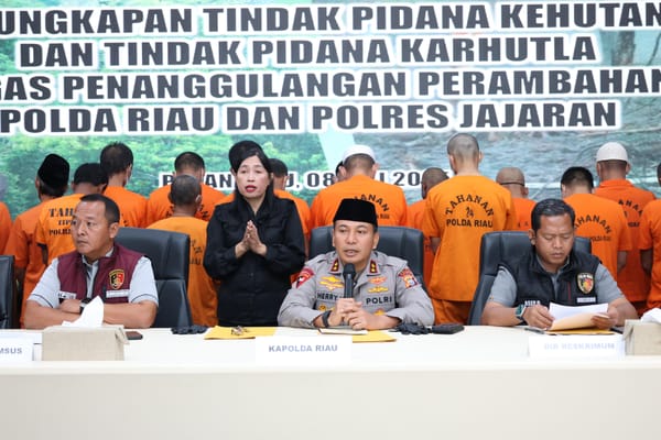 Polda Riau Tangkap 46 Pelaku Kejahatan Kehutanan, Bukti Tegas Penegakan Hukum