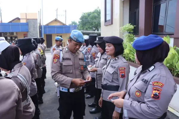 Propam Polres Jepara Gelar Gaktibplin, Tingkatkan Kedisiplinan Polwan
