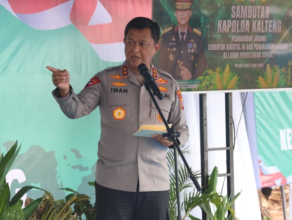 Kapolda Kalteng Tanam Jagung Kuartal III di Pulang Pisau, Dukung Ketahanan Pangan Nasional